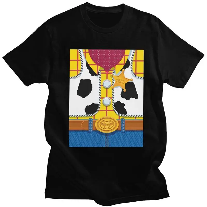 Custom Toy Story Woody's Sheriff Outfit T Shirt Short Sleeved Cotton Tshirts Unique T-shirt Summer Tee Tops Oversized Clothing
Custom Toy Story Woody's Sheriff Outfit T Shirt Short Sleeved Cotton Tshirts Unique T-shirt Summer Tee Tops Oversized Clothing
