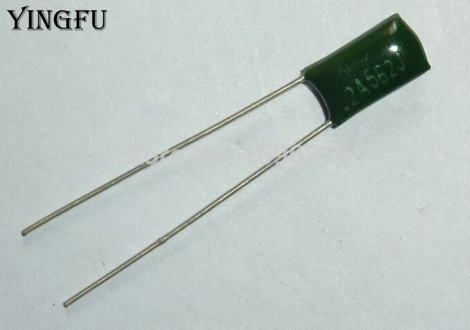 10pcs Mylar Film Capacitor 100V 2A562J 5600pF 5.6nF 2A562 J 5% Polyester Film capacitor
10pcs Mylar Film Capacitor 100V 2A562J 5600pF 5.6nF 2A562 J 5% Polyester Film capacitor