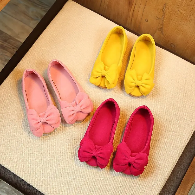 

Princess bean shoes 2023 spring new children's girl's leather shoes children's shoes Korean Style single shoe baby casual shoes