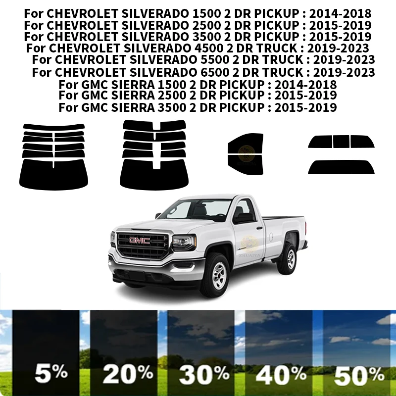 Precut nanoceramics car UV Window Tint Kit Automotive Window Film For GMC SIERRA 1500 2 DR PICKUP 2014-2018
Precut nanoceramics car UV Window Tint Kit Automotive Window Film For GMC SIERRA 1500 2 DR PICKUP 2014-2018