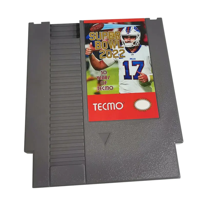 8 Bit Video Game - Tecmo Super Bowl 2022 - Rosters as of 9/8/2021 - New NES Cartridge - Free Shipping
8 Bit Video Game - Tecmo Super Bowl 2022 - Rosters as of 9/8/2021 - New NES Cartridge - Free Shipping
