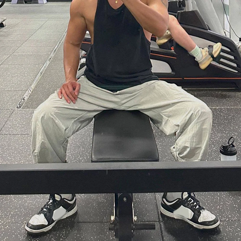Mens Baggy Casual Joggers Korean Loose Pants Sweatpants Active Sports Trousers Streetwear Training Basketball Male Leggings Pant
Mens Baggy Casual Joggers Korean Loose Pants Sweatpants Active Sports Trousers Streetwear Training Basketball Male Leggings Pant