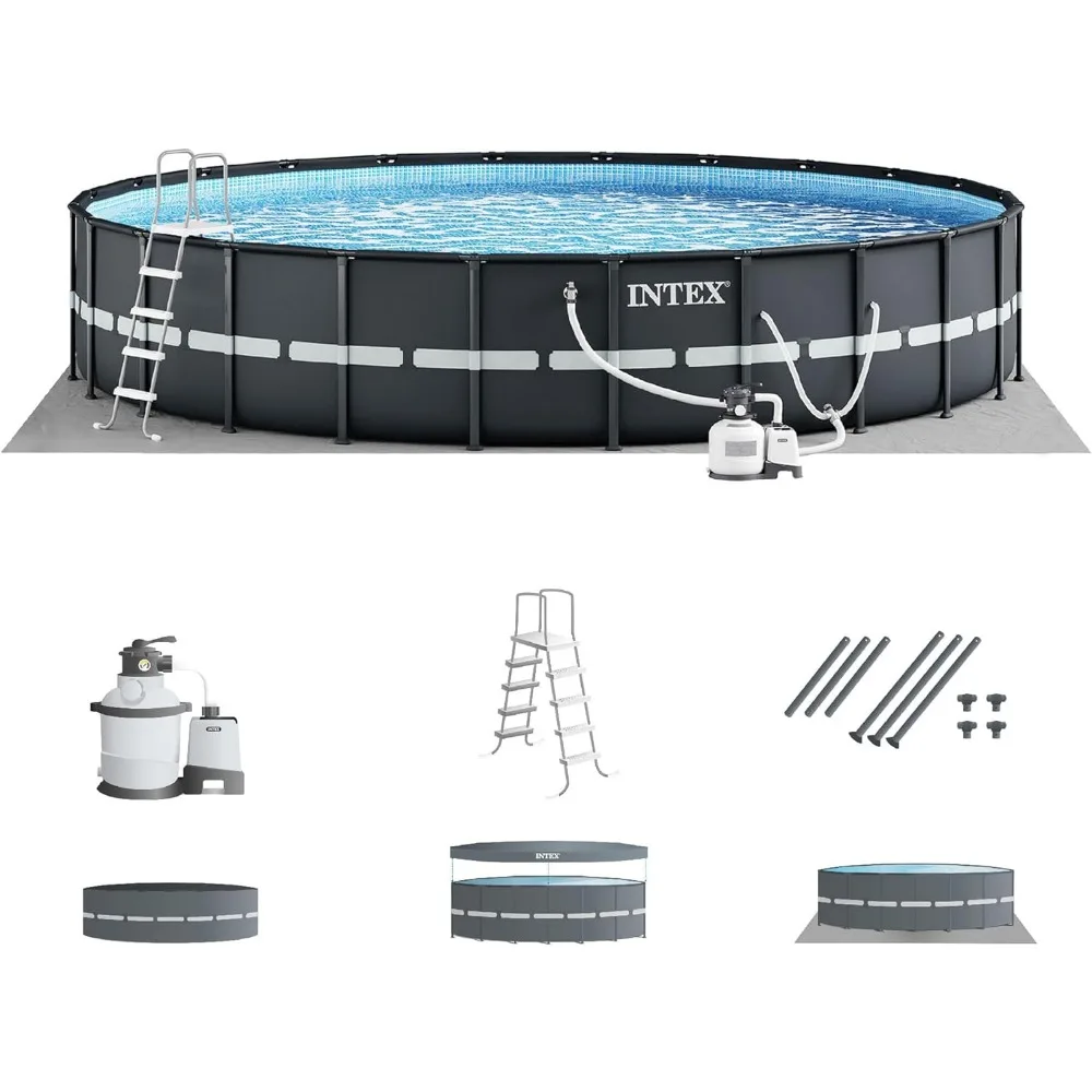 Swimming Pool, Round Above Ground Outdoor Set with Sand Filter Pump, Ground Cloth, Ladder and Pool Cover, Swimming Pool
Swimming Pool, Round Above Ground Outdoor Set with Sand Filter Pump, Ground Cloth, Ladder and Pool Cover, Swimming Pool