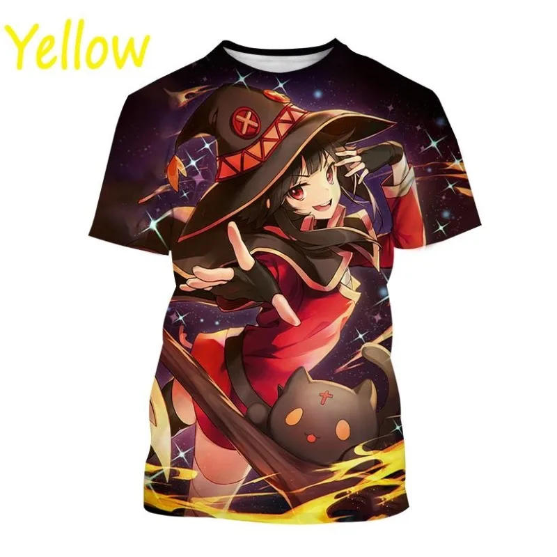 Konosuba Creative T-shirt Kazuma Megumin; Darkness; Character Print Short-sleeved Anime Theme Harajuku Top for Men and Women
Konosuba Creative T-shirt Kazuma Megumin; Darkness; Character Print Short-sleeved Anime Theme Harajuku Top for Men and Women