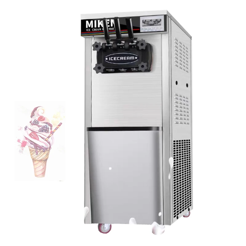 Commercial Soft Ice Cream Machine 220V / 110V Vertical Make Ice Cream Intelligent Sweetener Ice Cream Maker R404A
Commercial Soft Ice Cream Machine 220V / 110V Vertical Make Ice Cream Intelligent Sweetener Ice Cream Maker R404A