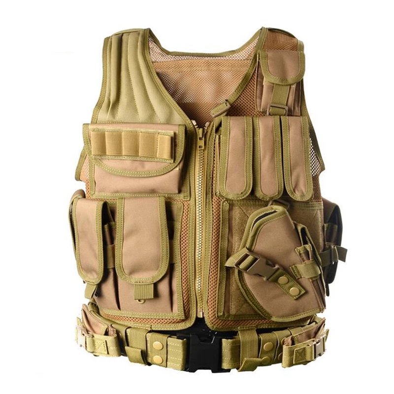 

Military Equipment Tactical Vest, Police Training, Combat Body Armor, Army Paintball, Hunting, Airsoft, Molle Protective Vests