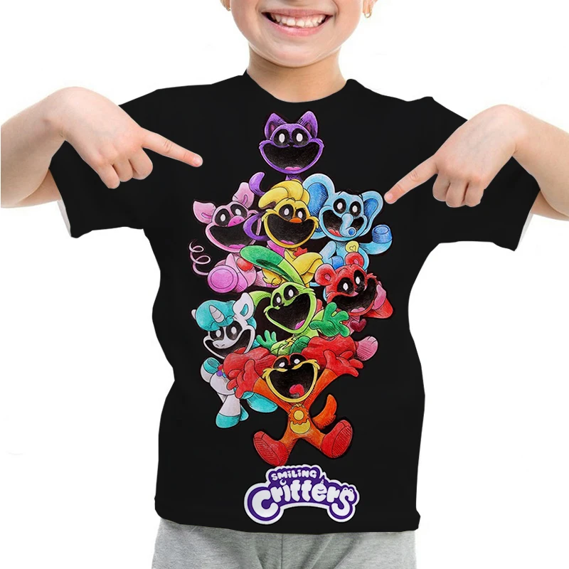 Летняя детская одежда, футболки с принтом улыбающегося животного, Camiseta, Повседневная футболка для девочек с круглым вырезом, футболки для мальчиков, топы, детская одежда
Летняя детская одежда, футболки с принтом улыбающегося животного, Camiseta, Повседневная футболка для девочек с круглым вырезом, футболки для мальчиков, топы, детская одежда