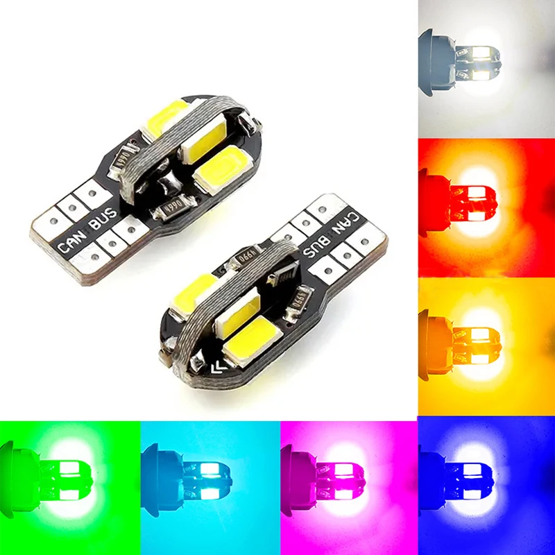 

2/6/10PCS Car Interior Bulb W5W T10 LED 5730 8SMD Canbus Error Free 12V 194 168 Map Dome Lights Parking Light Auto Signal Lamp