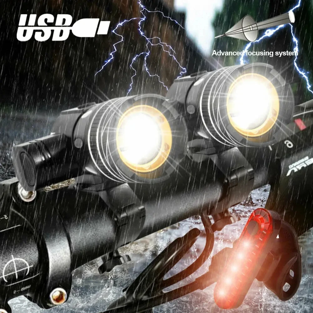 Powerful LED Bike Headlight Bright 1500mAh Zoomable Bicycle Front Lights USB Rechargeable MTB Road Cycling Front Lamp
Powerful LED Bike Headlight Bright 1500mAh Zoomable Bicycle Front Lights USB Rechargeable MTB Road Cycling Front Lamp