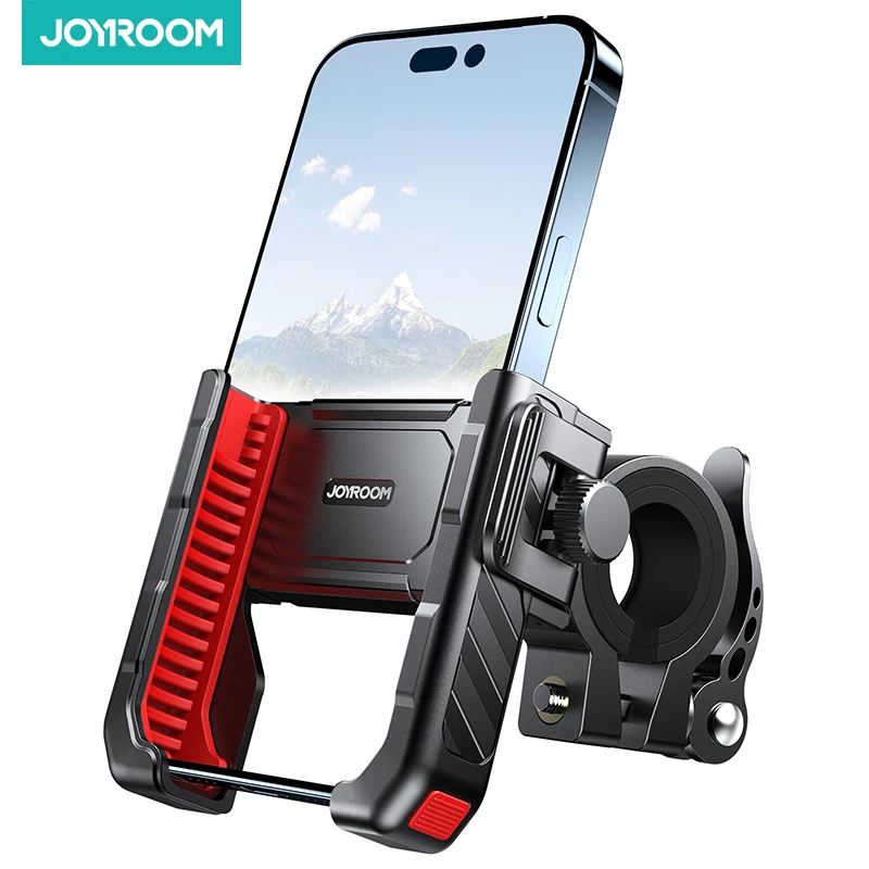 

Joyroom 2023 Universal Bike Phone Holder One-hand Operation Bicycle Motorcycle Phone Holder For 4.7-7" Mobile Phone Shockproof