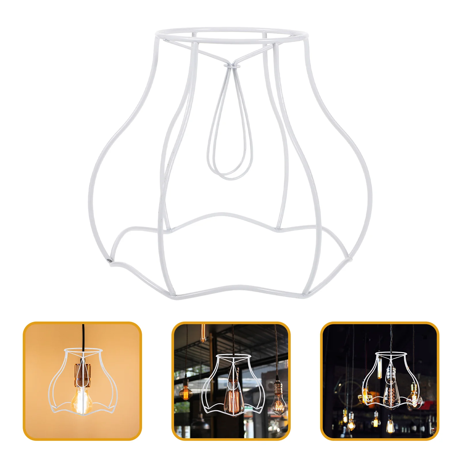 Wire Lamp Shade Frame Clip Lampshade Frame Scallop Diy Dome Light Bulb Guard Shade Cover Accessory Bedroom Living Room 
Wire Lamp Shade Frame Clip Lampshade Frame Scallop Diy Dome Light Bulb Guard Shade Cover Accessory Bedroom Living Room