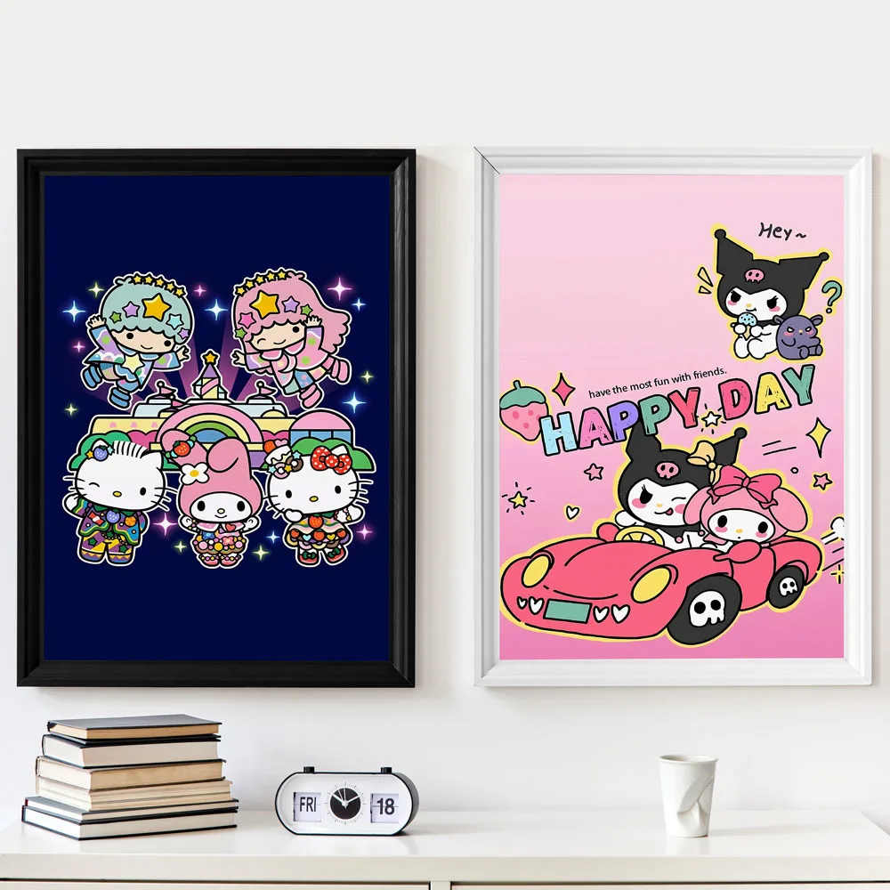 Hd Prints Sanrios Kuromi My Melody Lovely Cuadros Best Gift Modular Painting Gifts Modern Living Room Paintings Customizable 
Hd Prints Sanrios Kuromi My Melody Lovely Cuadros Best Gift Modular Painting Gifts Modern Living Room Paintings Customizable
