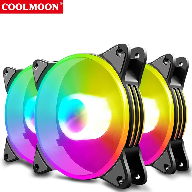 

120mm Case Fan Cooler PC Air Cooling Fans 6PIN RGB Radiator 12V Mute Computer Ventilador ARGB Aura Sync