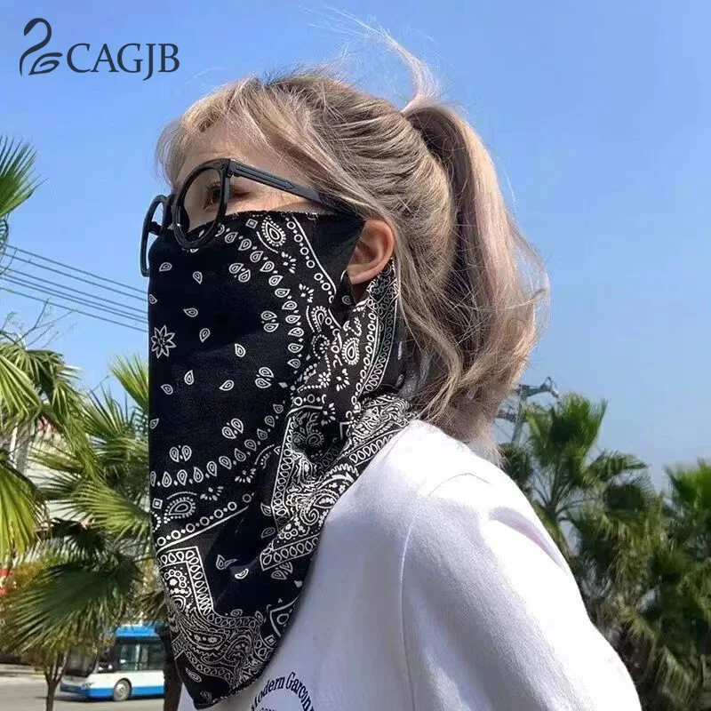 

Модная Солнцезащитная маска в стиле панк для мужчин и женщин, летняя маска для лица и шеи с защитой от УФ-лучей, шарф для ушей в стиле хип-хоп, Спортивная велосипедная бандана, шарфы