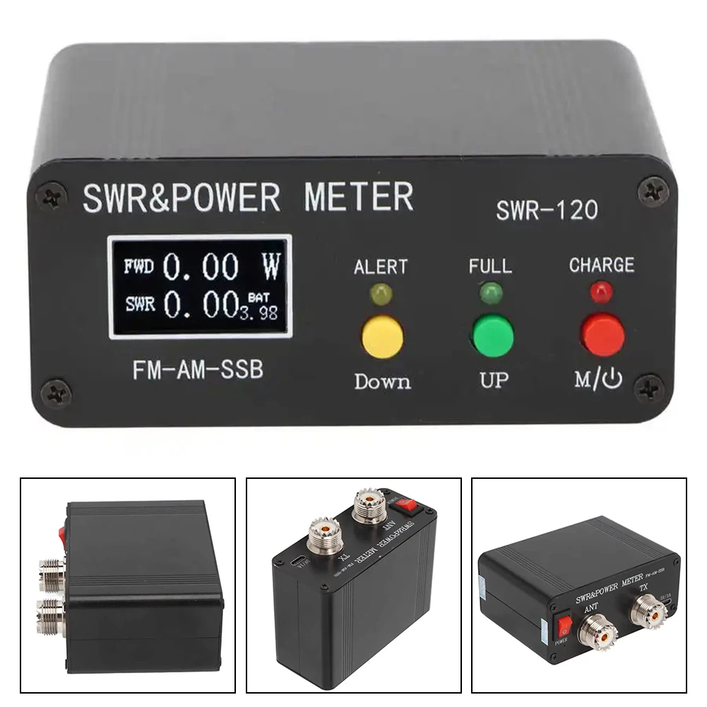 SWR-120+ Shortwave SWR & Power Meter 120W Digital Power Meter + 1.3\" OLED Screen Electrical Equipment Supplies Home
SWR-120+ Shortwave SWR & Power Meter 120W Digital Power Meter + 1.3\" OLED Screen Electrical Equipment Supplies Home
