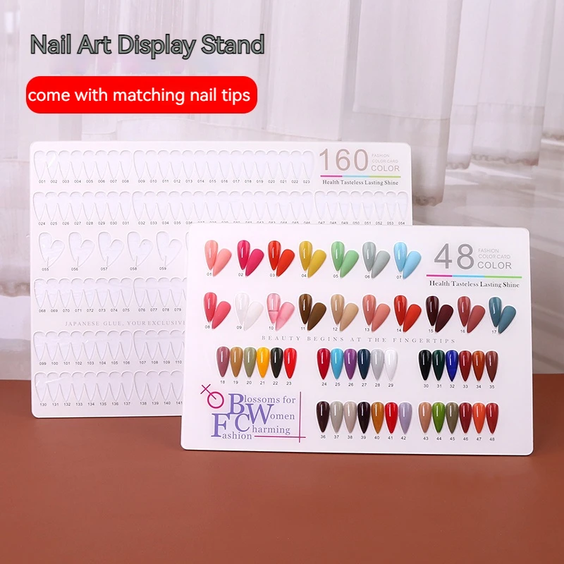 New Nail Art Display Board With False Nail Tips Acrylic Nail Gel Polish Display Rack Salon Stand Manicure Tools Showing Shelf
New Nail Art Display Board With False Nail Tips Acrylic Nail Gel Polish Display Rack Salon Stand Manicure Tools Showing Shelf