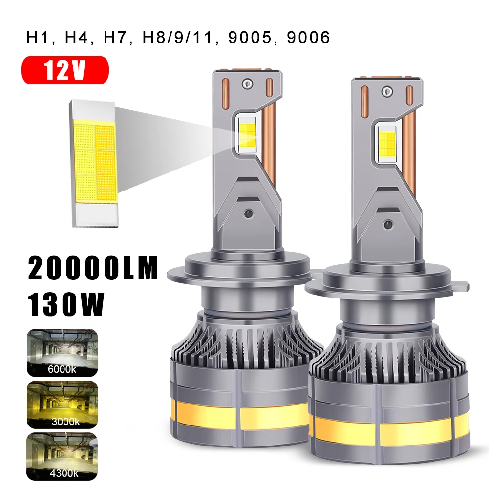 12V LED Car Light Large H7 H4 Truck Bulbs 24V Car Headlight Bulb H1 H8 H9 H11 9005 9006 Auto Lamp High Power 130W 20000LM
12V LED Car Light Large H7 H4 Truck Bulbs 24V Car Headlight Bulb H1 H8 H9 H11 9005 9006 Auto Lamp High Power 130W 20000LM
