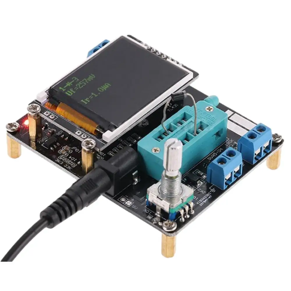 GM328 Transistor Tester Diode Voltage Frequency LCR Meter PWM Square Wave Signal Generator English Version With Green Display
GM328 Transistor Tester Diode Voltage Frequency LCR Meter PWM Square Wave Signal Generator English Version With Green Display