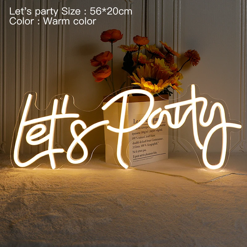 Generic 12 Large Neon Led Sign Happy Birthday Led Light Party Flex