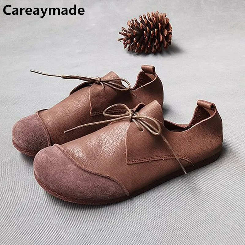 Careaymade-Handmade Calf Genuine leather Shoes Women's Rubber Sole Comfortable Casual Shoes Flat Soft Bottom Retro warm Shoes
Careaymade-Handmade Calf Genuine leather Shoes Women's Rubber Sole Comfortable Casual Shoes Flat Soft Bottom Retro warm Shoes