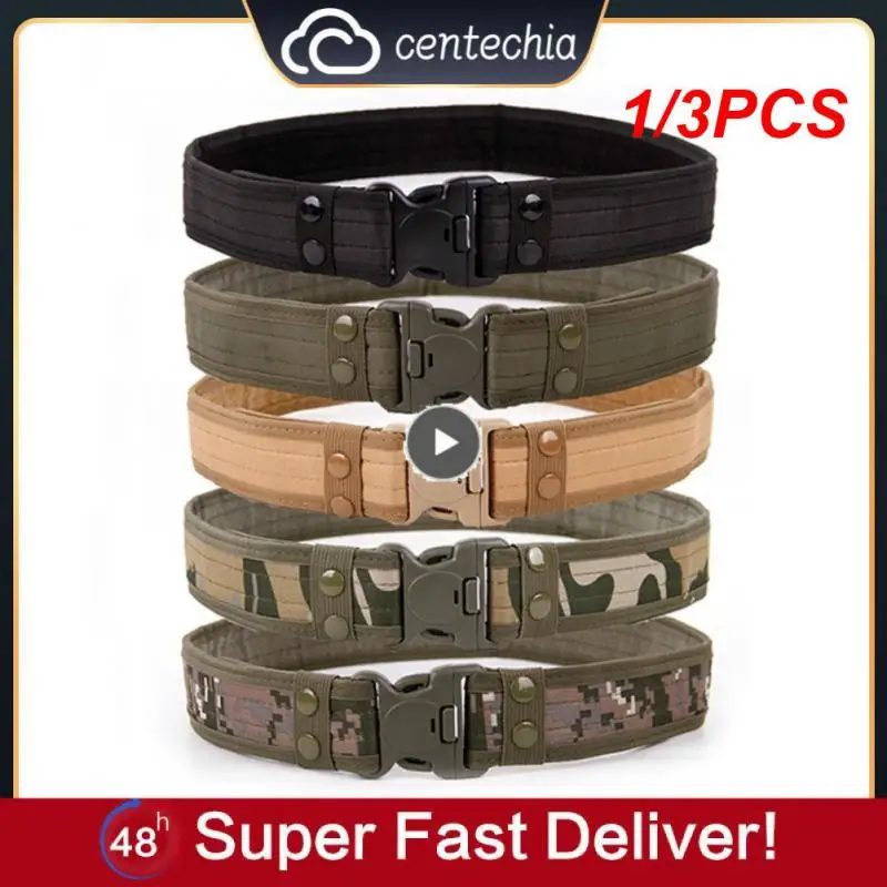 1/3PCS Quick Release Military Tactical Belt Army Style Combat Belts Fashion Men Camouflage Canvas Waistband Outdoor Hunting
1/3PCS Quick Release Military Tactical Belt Army Style Combat Belts Fashion Men Camouflage Canvas Waistband Outdoor Hunting