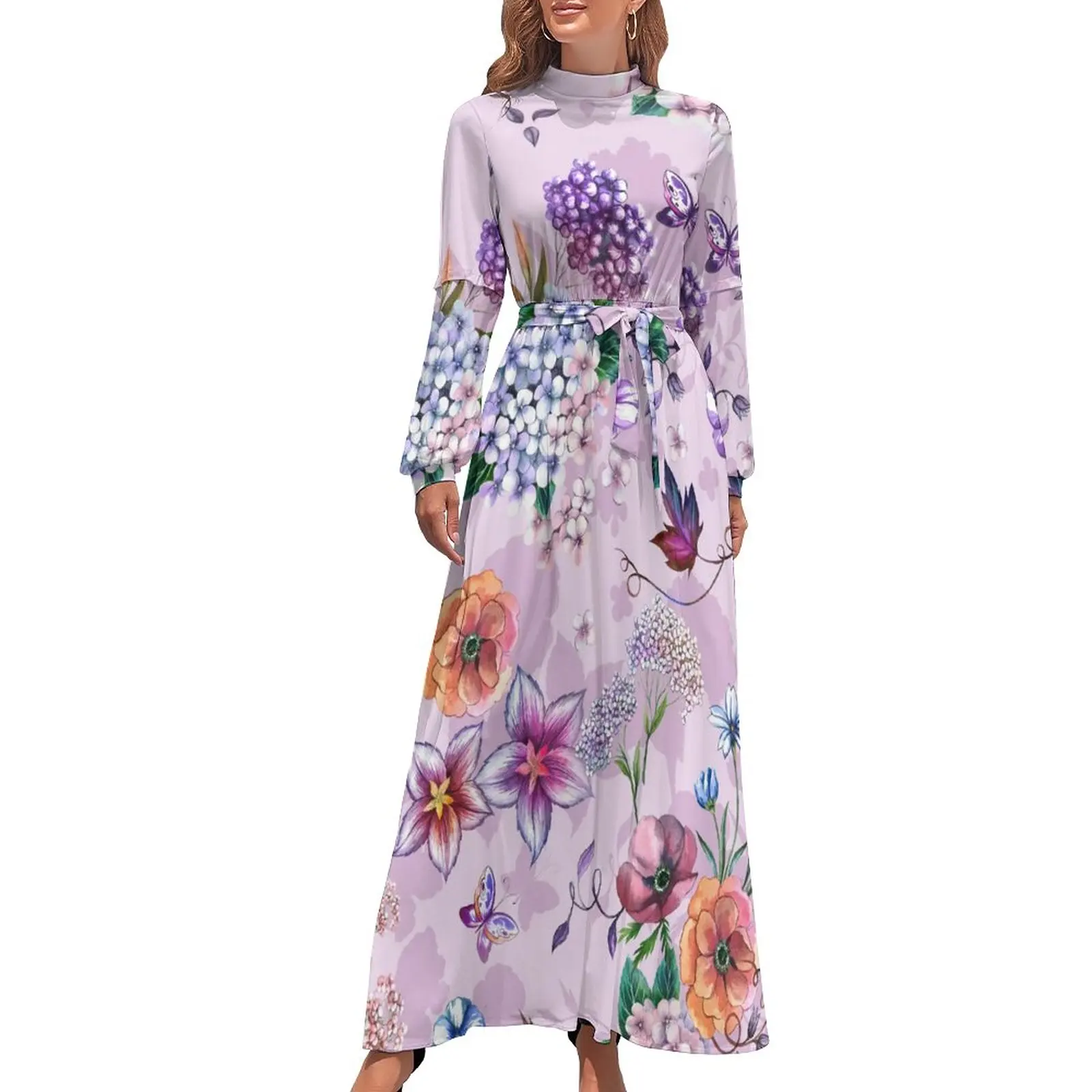 Baroque Floral Print Dress High Waist Colorful Flowers Bohemia Dresses Long Sleeve Street Wear Long Maxi Dress Cute Clothing
Baroque Floral Print Dress High Waist Colorful Flowers Bohemia Dresses Long Sleeve Street Wear Long Maxi Dress Cute Clothing