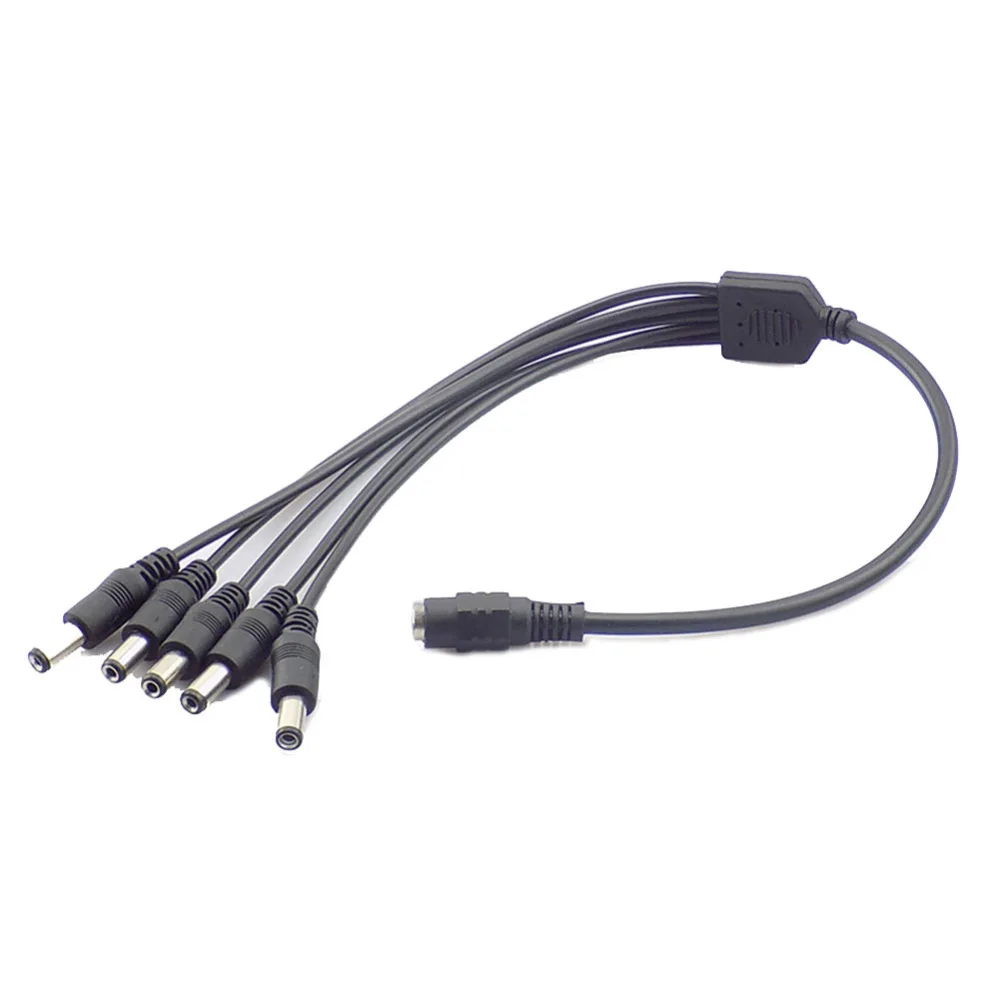 5.5mm*2.1mm 1 Female to 5 Male DC Power jack Adapter 5 way Splitter Plug Connector Cable Supply for CCTV Camera led strip Light
5.5mm*2.1mm 1 Female to 5 Male DC Power jack Adapter 5 way Splitter Plug Connector Cable Supply for CCTV Camera led strip Light