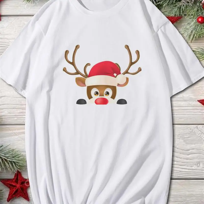 Unisex Print 2022 Christmas Lovely Deer Fashion Women T Shirt Trend Graphic T-Shirts Holiday Tshirt New Year O-Neck Cartoon Top
Unisex Print 2022 Christmas Lovely Deer Fashion Women T Shirt Trend Graphic T-Shirts Holiday Tshirt New Year O-Neck Cartoon Top