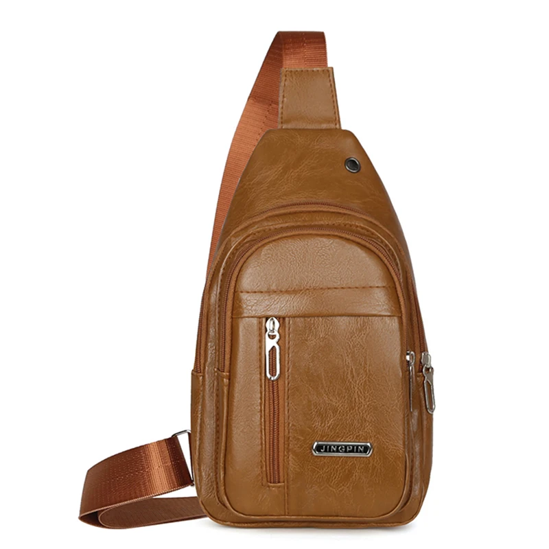 Luxury Soft Leather Men's Chest Bag Business Male Shoulder Crossbody Bag Multifunctional Sling Bag Man Mobile Phone Bag
Luxury Soft Leather Men's Chest Bag Business Male Shoulder Crossbody Bag Multifunctional Sling Bag Man Mobile Phone Bag