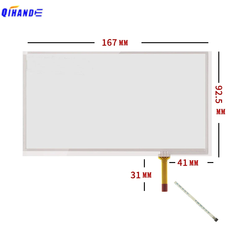 1pcs 10pcs/lot New 166*92mm 4 Wire Resistive Touch Glass 6.95" inch 7inch 167x93mm Touch Screen Panel Digitizer For TM070RDH01
1pcs 10pcs/lot New 166*92mm 4 Wire Resistive Touch Glass 6.95" inch 7inch 167x93mm Touch Screen Panel Digitizer For TM070RDH01