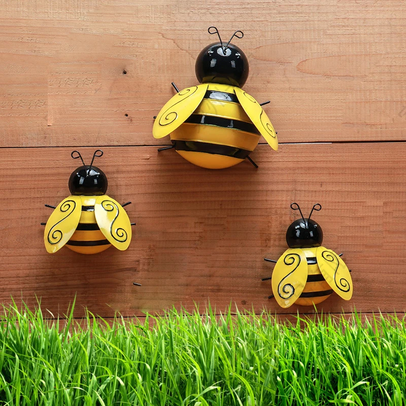 4PCS/SET Outdoor Garden Decoration Metal Bee Crafts Backyard Garden Accent Wall Hanging Ornaments
4PCS/SET Outdoor Garden Decoration Metal Bee Crafts Backyard Garden Accent Wall Hanging Ornaments