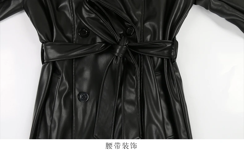 Autumn Long Waterproof Brown Black Pu Leather Trench Coat for Women Sashes Double Breasted Luxury Elegant Clothes 15 Mallzona Se892de1a101d425d90bd6d6e382072a0l Autumn Long Waterproof Brown Black Pu Leather Trench Coat for Women Sashes Double Breasted Luxury Elegant Clothes Mallzona