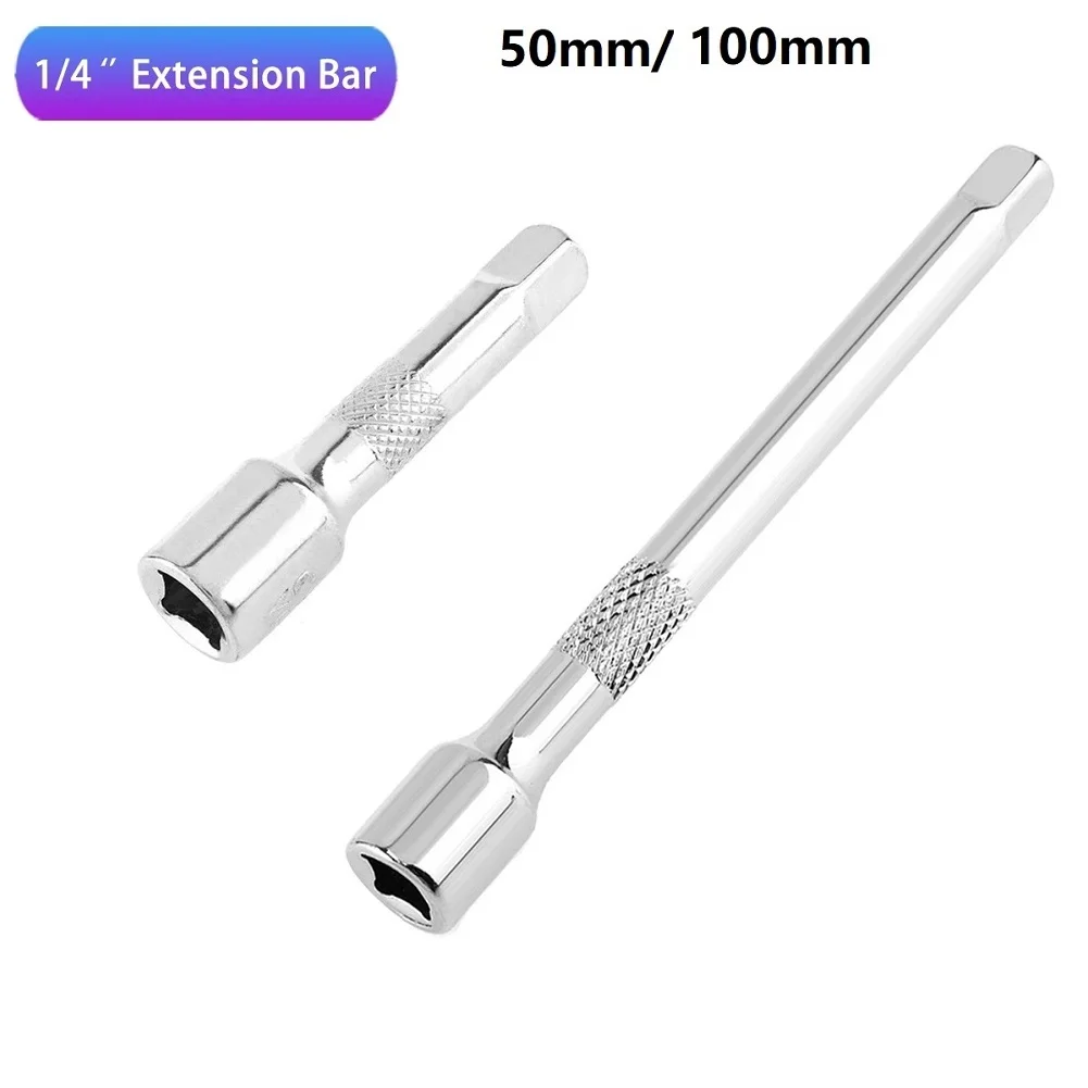 Extender Bar 50/100mm For Extension Sleeve Wrench 1/4 Inch Chromed Steel Extension Bar Ratchet Socket Wrench Adapter
Extender Bar 50/100mm For Extension Sleeve Wrench 1/4 Inch Chromed Steel Extension Bar Ratchet Socket Wrench Adapter