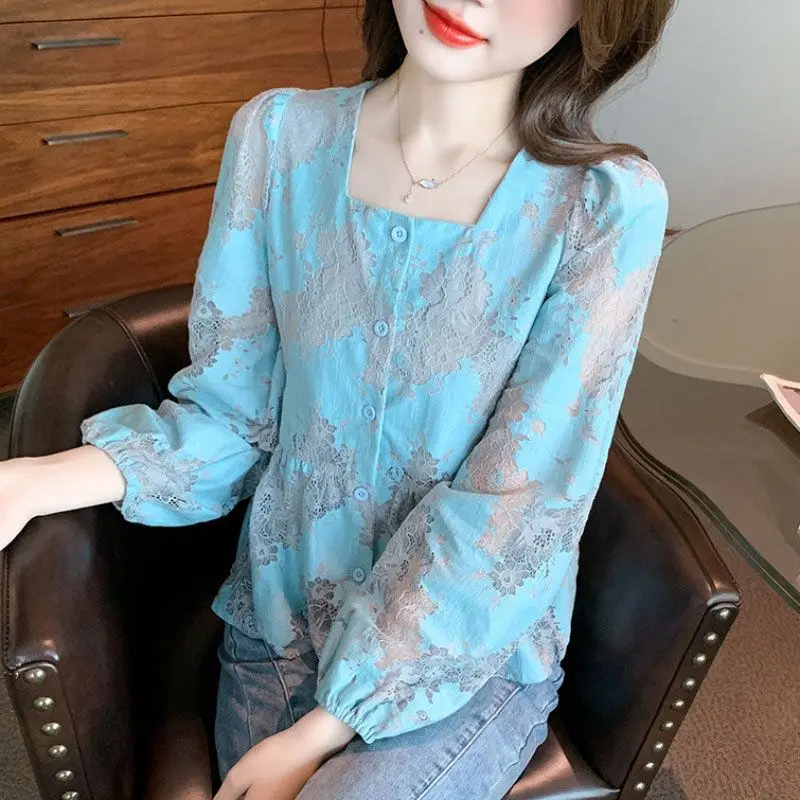 Women 2024 Spring Autumn New French Square Collar Chiffon Shirt Female Floral Long Sleeve Blouse Ladies Print Casual Shirts E742
Women 2024 Spring Autumn New French Square Collar Chiffon Shirt Female Floral Long Sleeve Blouse Ladies Print Casual Shirts E742