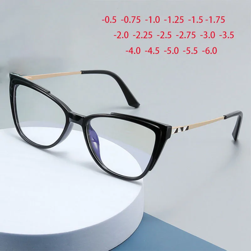 Anti Blue Light Glasses Cat Eye TR90 Metal Frame Computer Eyewear For Vision Minus -1 -2 -2.5 To -6
Anti Blue Light Glasses Cat Eye TR90 Metal Frame Computer Eyewear For Vision Minus -1 -2 -2.5 To -6