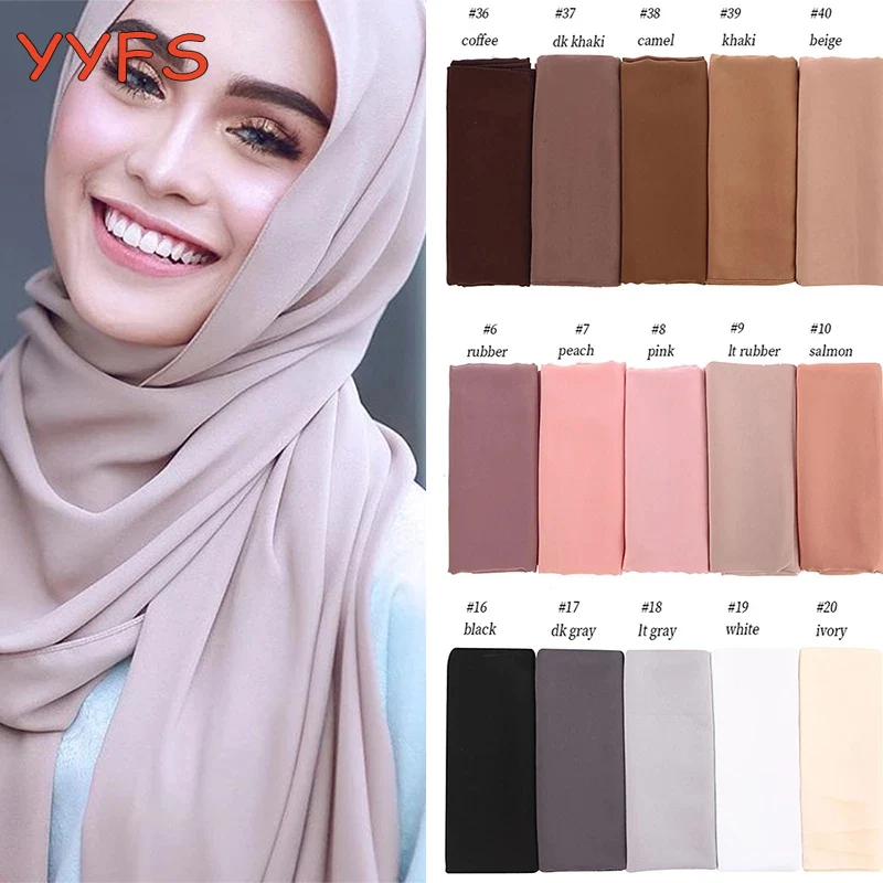 Bubble chiffon Luxurious Scarf Women 10pcs/lot Shawls Solid Colors Satin Hijab Muslim Long Scarves/scarf Female Moda 61 Color
Bubble chiffon Luxurious Scarf Women 10pcs/lot Shawls Solid Colors Satin Hijab Muslim Long Scarves/scarf Female Moda 61 Color