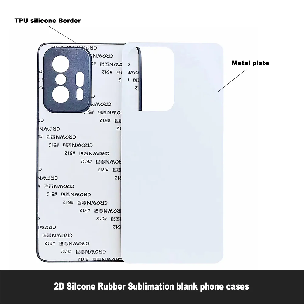 

5pcs 2D Silicone rubber sublimation blank phone cases for Xiaomi 13 12 12T 11 11T Pro 10 10T Lite 9T case cover