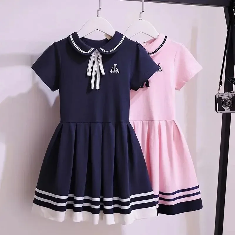 2024 Summer New retro Girls long Dress Cotton Sailor Collar Teenager striped JK Preepy Dresses Baby Clothes Toddler 7 10 12 year
2024 Summer New retro Girls long Dress Cotton Sailor Collar Teenager striped JK Preepy Dresses Baby Clothes Toddler 7 10 12 year