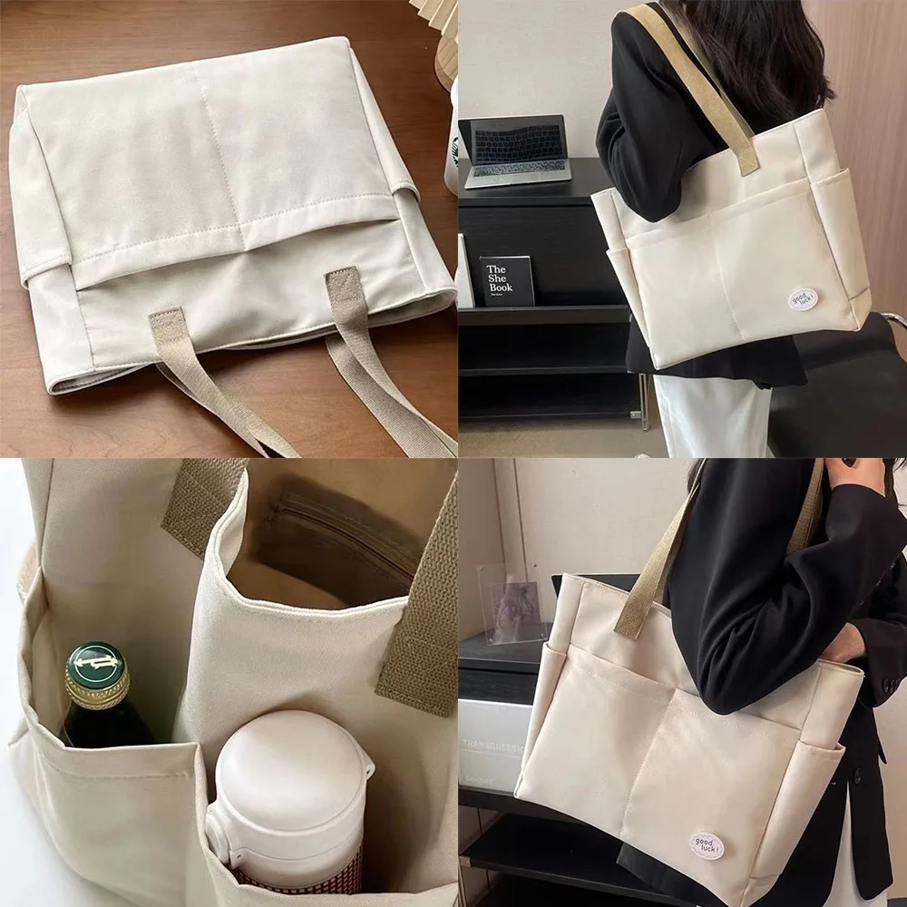 Large Capacity Tote Bag Durable Multipurpose Multi-pocket Women Shopping Bag Oxford Cloth Literary Woman Bag
Large Capacity Tote Bag Durable Multipurpose Multi-pocket Women Shopping Bag Oxford Cloth Literary Woman Bag