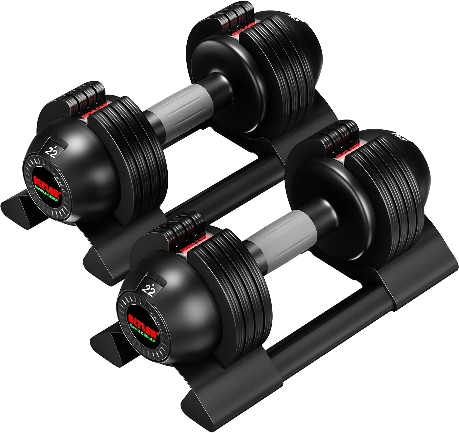 

Adjustable Dumbbell Set 22lbs pair adjustable dumbbell- Perfect for Strength Training and Fitness Workouts