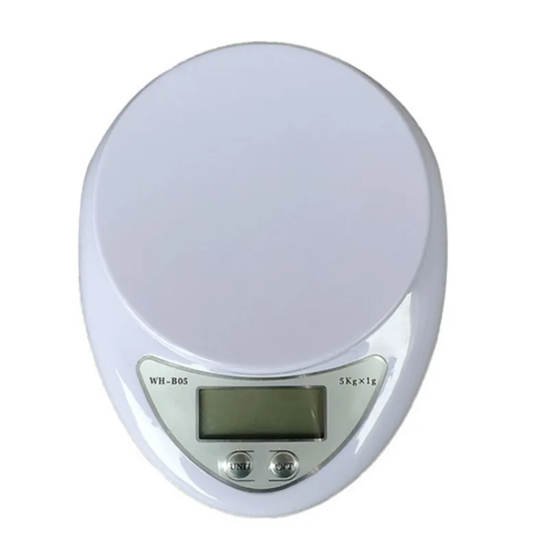Электронные кухонные весы с ЖК-дисплеем, 5 кг/1 г
Электронные кухонные весы с ЖК-дисплеем, 5 кг/1 г