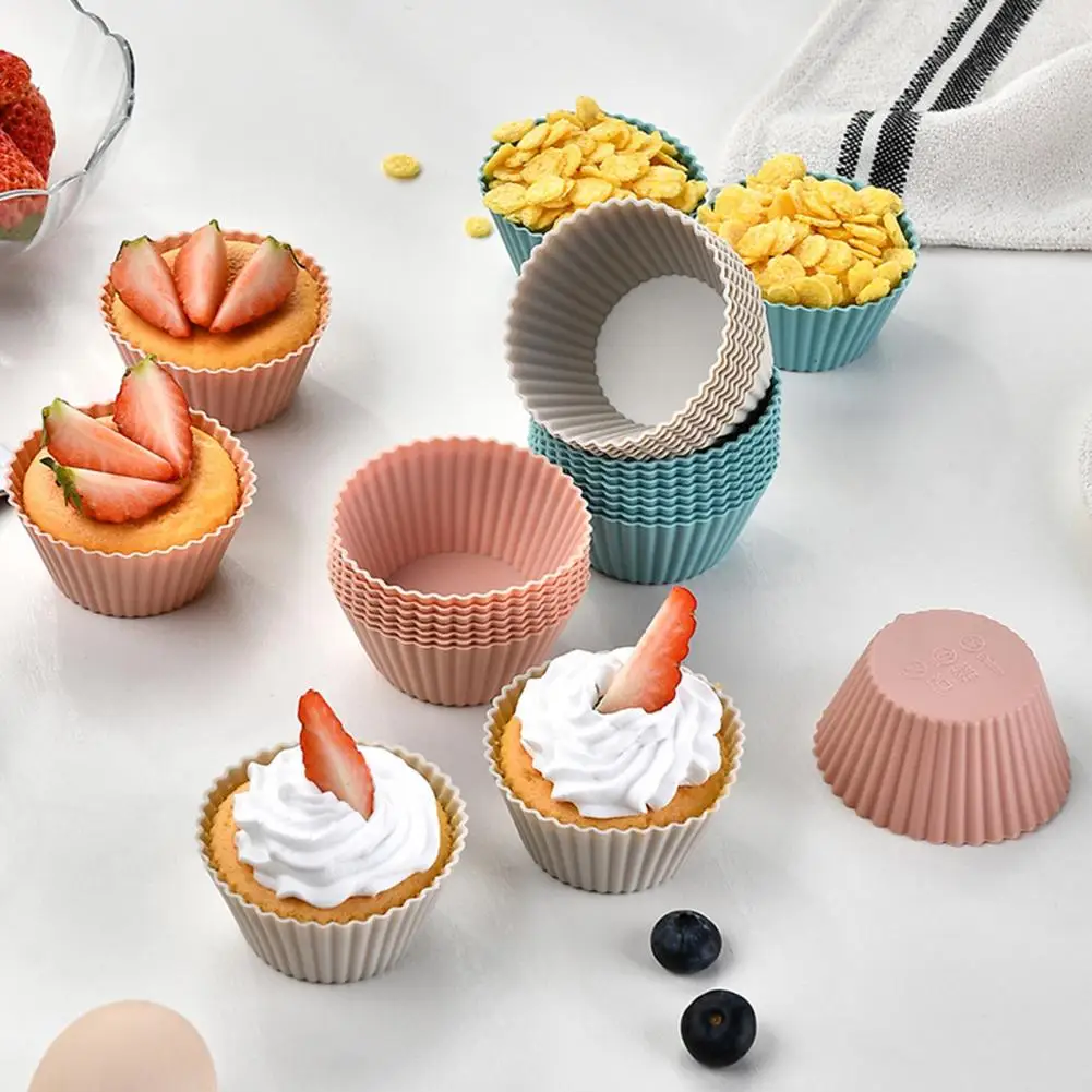 Multi-functional Baking Cups Dishwasher Safe Baking Cups Premium Silicone Muffin Cups Non-stick Bpa Free for Cake for Treats
Multi-functional Baking Cups Dishwasher Safe Baking Cups Premium Silicone Muffin Cups Non-stick Bpa Free for Cake for Treats