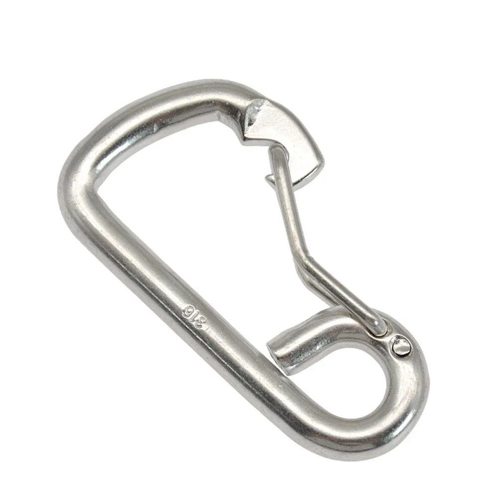 Accessory Carabine Carabiner Diving Lightweight 80mm Portable Safety 316 Stainless Steel Anti-corrosion Durable
Accessory Carabine Carabiner Diving Lightweight 80mm Portable Safety 316 Stainless Steel Anti-corrosion Durable