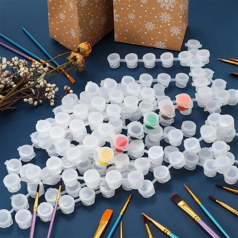 10strips 60pots Empty Paint Strips Mini Paint Cup Box Pod Art Crafts Plastic Storage Container Pigment Container Drawing Supplie
10strips 60pots Empty Paint Strips Mini Paint Cup Box Pod Art Crafts Plastic Storage Container Pigment Container Drawing Supplie
