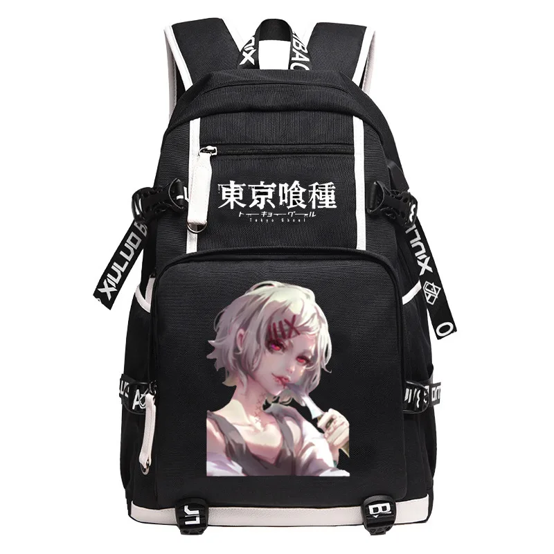 Cute Anime Tokyo Ghoul USB Backpack Rucksack Mochila Women School Book Student bag Bag For Boys Girls Students Travel
Cute Anime Tokyo Ghoul USB Backpack Rucksack Mochila Women School Book Student bag Bag For Boys Girls Students Travel