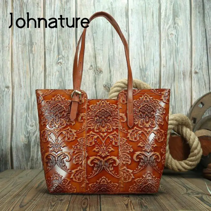 Johnature Retro Embossed Tote Bag 2022 New Genuine Leather Large Capacity Versatile Handmade Real Cowhide Shoulder Bags
Johnature Retro Embossed Tote Bag 2022 New Genuine Leather Large Capacity Versatile Handmade Real Cowhide Shoulder Bags