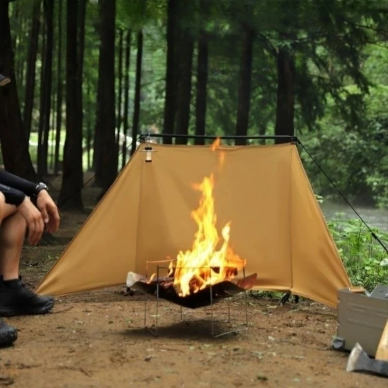 

Outdoor Windscreen BBQ Flame Retardant Windscreen Cloth Gas Stove Burner Shelter Camping Campfire Windshield Wind Break Wall