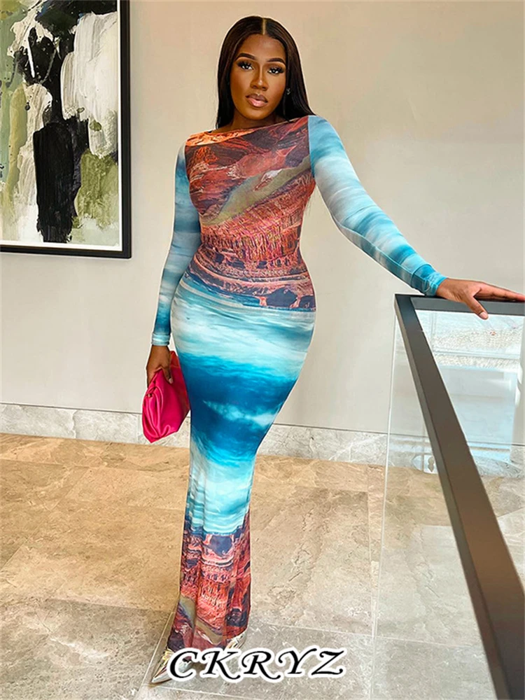 Ckryz-Women Autumn Tie Dye Print New Fashion Long Sleeve Bodycon Maxi Dresses For Women Evening Party Club Wear Y2K Fall Outfits
Ckryz-Women Autumn Tie Dye Print New Fashion Long Sleeve Bodycon Maxi Dresses For Women Evening Party Club Wear Y2K Fall Outfits