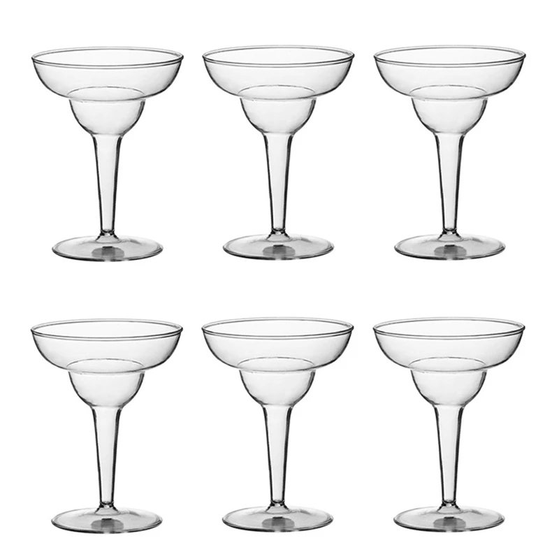 

Tall Champagne Set Of 6 Stemmed Glasses Drinking Cups For Red Or White Wine, Cocktail,Martini,Great Holiday Wedding Gift Durable