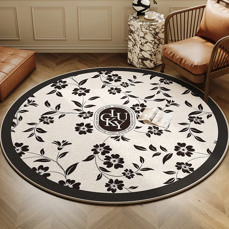 New Chinese-style Carpet Round Living Room Coffee Table Floor Mat Bedroom Bedside Mats Sofa Home Rug Short-pile Non-slip Decor
New Chinese-style Carpet Round Living Room Coffee Table Floor Mat Bedroom Bedside Mats Sofa Home Rug Short-pile Non-slip Decor